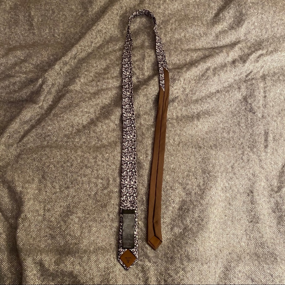 Prada Geometric Print Tie - image 3